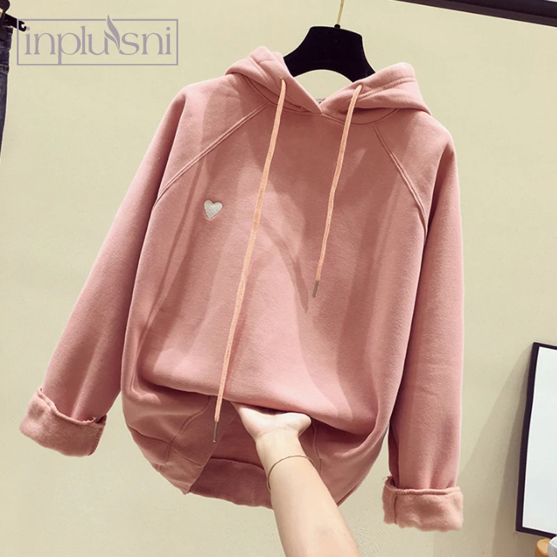 

Inplusni men underwear A variety of optional Korean version of the loose hood plus velvet thick women's short jacket