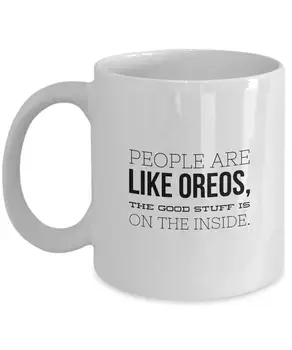 

Coffee Mug - 11oz White Ceramic Novelty Tea Cups - Food Lovers Foodies Quote Gift Idea