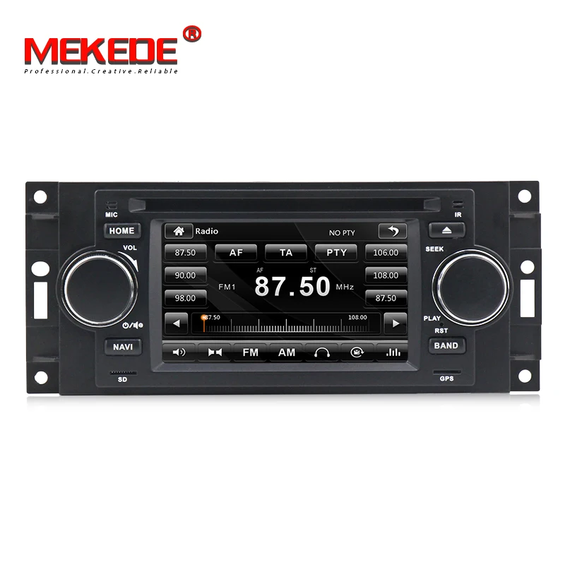 Discount MEKEDE Car DVD GPS Navigation Player For Chrysler 300C PT Cruiser Dodge Ram Jeep Grand Cherokee With Radio BT 1080P USB free Map 1