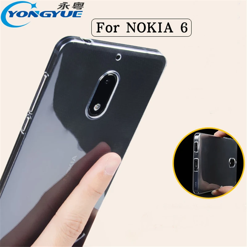 YongYue Тонкая Силиконовая Силиконовый Чехол Для Nokia6 Nokia 6 Тонкий Прозрачный ТПУ