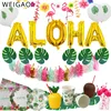 Summer Tropical Luau Party Aloha Banner Bunting Garlands Hawaiian Beach Theme Birthday Party Decoration Kids for Flamingo Party ► Photo 1/6