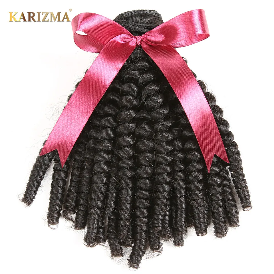 Karizma Brazilian Kinky Curly font b Hair b font Bundles Natural Color font b Hair b
