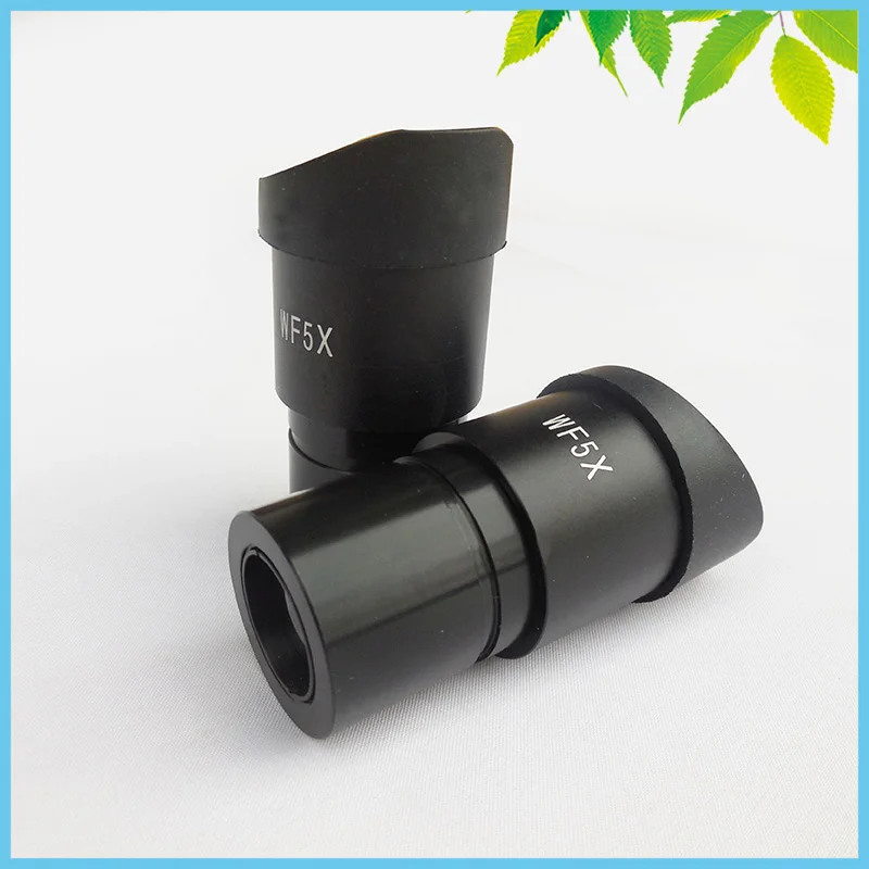 

1 PC WF5X Wide Field Eyepiece 20mm with Eye Cups for Stereo Microscope with Mounting Size 30mm