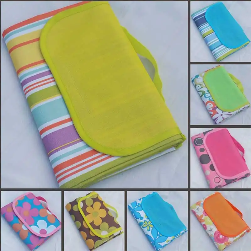 

600D Oxford cloth folding picnic mat household field camping beach mat waterproof cushion color edge