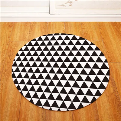 Геометрический элемент круглый Tapete для гостиная спальня домашний декоративный ковер ковры для детей мягкий игровой коврик - Цвет: 1