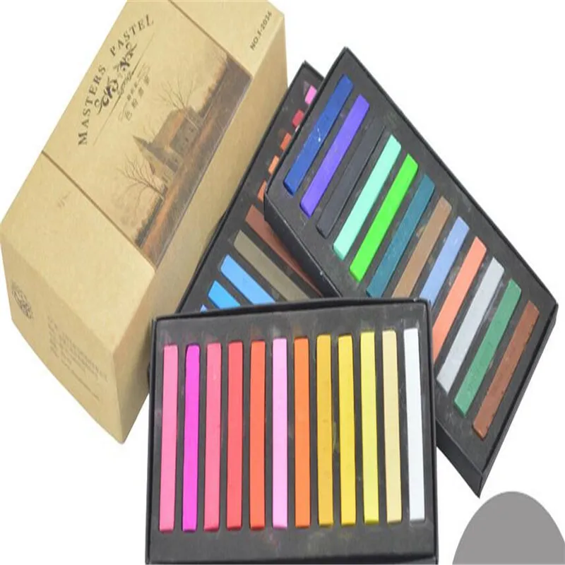 

12/24/3648 colors soft pastel stick Crayons for drawing Art brush Stationery School supplies