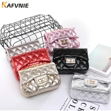 KAFVNIE модные женские туфли мешок принцесса мешок детский мобильный телефон сумки PU Блестящая обувь, с металлическим украшением цепи ведро малыш лоскут Сумка вечерние кошелек