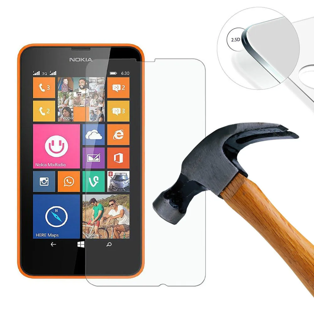 0,3 мм тонкое закаленное защитное стекло HD 9H для экрана Nokia Lumia 630 n630 Защитная пленка для стекла