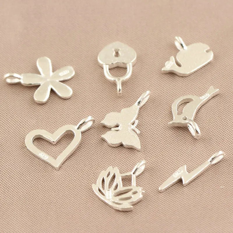 

S925 Charms Pendant for DIY Handmade Bracelet Fine Jewelry Findings Accesories