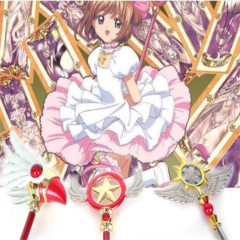 CARDCAPTOR Sakura искатель карт Sakura Birdhead звезда волшебная палочка шесты Косплэй ПОРП A832