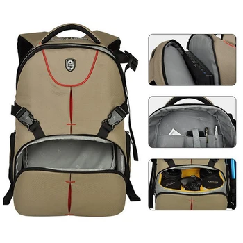 

Roadfisher Professional Outdoor Photograph DSLR Digital SLR Camera Backpack Travel Rucksack Bag Insert Case For Canon Nikon Sony