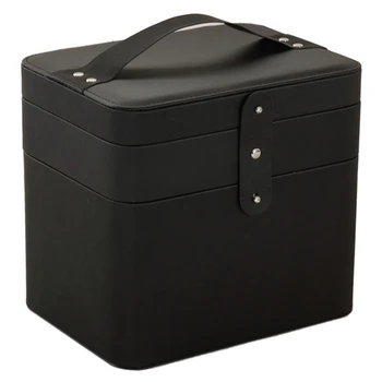 

Classical Leather Jewelry Box Jewelry Exquisite Makeup Case Jewelry Organizer Fashion Gift Box