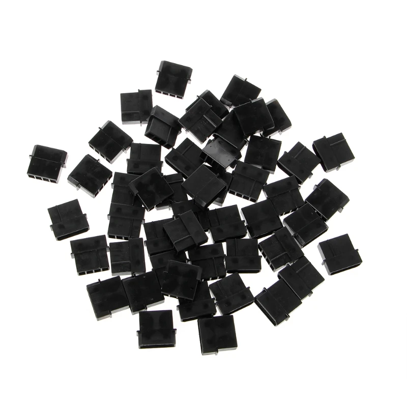 

50 Pcs Big 4P 4D Female Power Connector Plastic For PC Computer ATX IDE