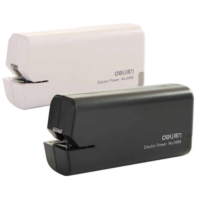 Deli NO.0488 210 Pages Mini Electric Stapler Electricity Staplers Use