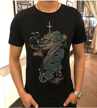 

high quality Dragon Diamonds T-shirt 2019 new designer top tees fashion Luxurious design tshirt