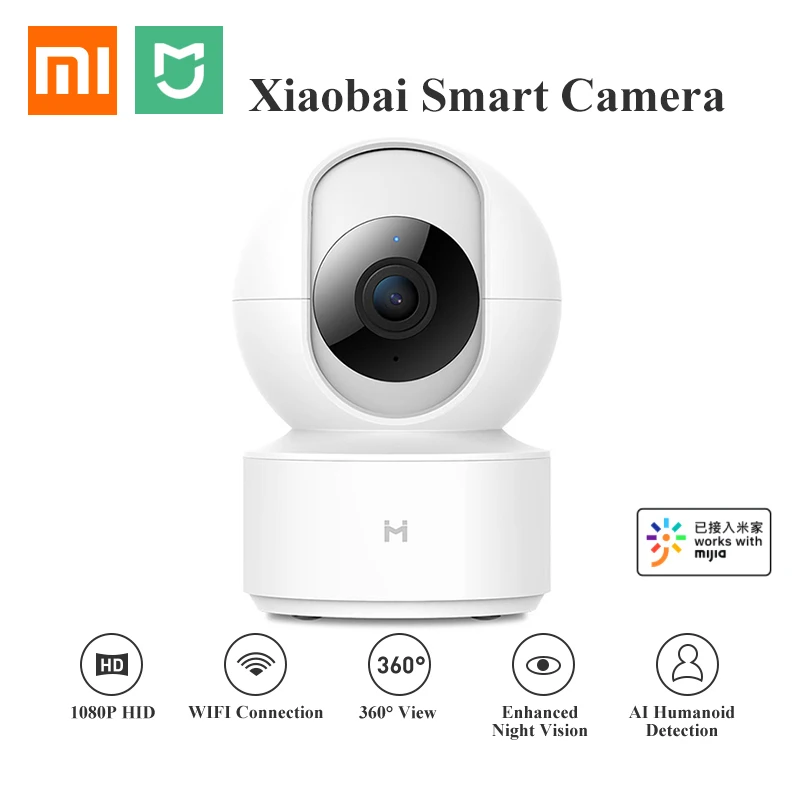 

Update Xiaomi Mijia Chuangmi 1080P HD Wireless IP Camera 360 Angle CCTV WiFi Pan-Tilt Night Vision Webcam For Mi Smart Home