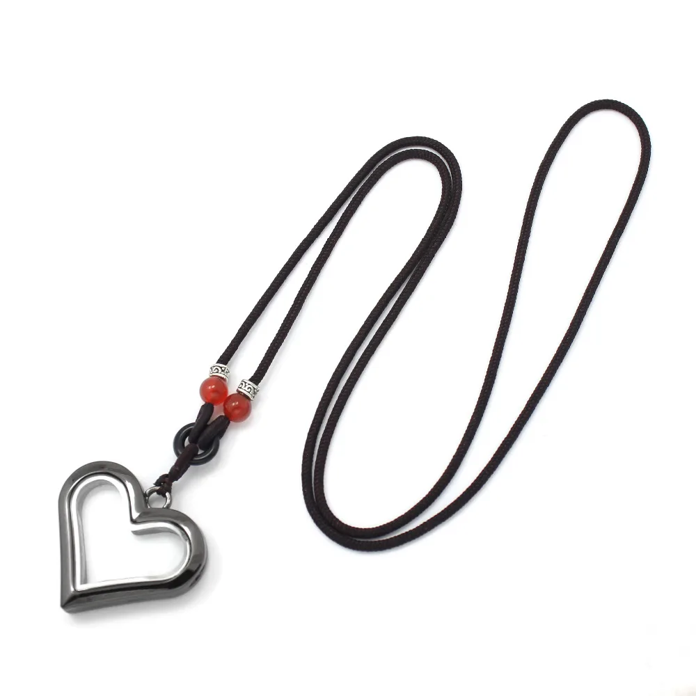 diylocket Floating Locket Pendant Necklace Floating Charm Lockets Black