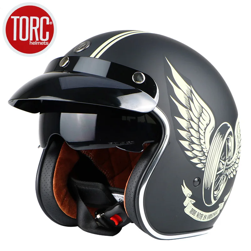 TORC T57 moto rcycle шлем casco capacete винтажные moto cross шлемы moto racer moto rcycle скутер 3/4 ретро открытый шлем ECE