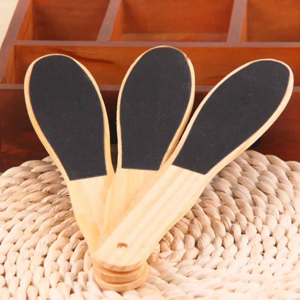 

Wooden Double Sided Foot Massage File Callus Remover For Feet Files Pedicure Grater To Smooth Hard Coarse Dry Tough Skin