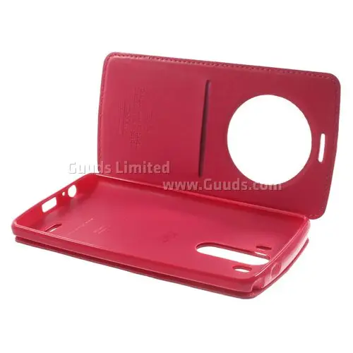 Roar Korea Noble Quick Circle Leather Flip Cover for LG G3 D850 D855 LS990 - Rose