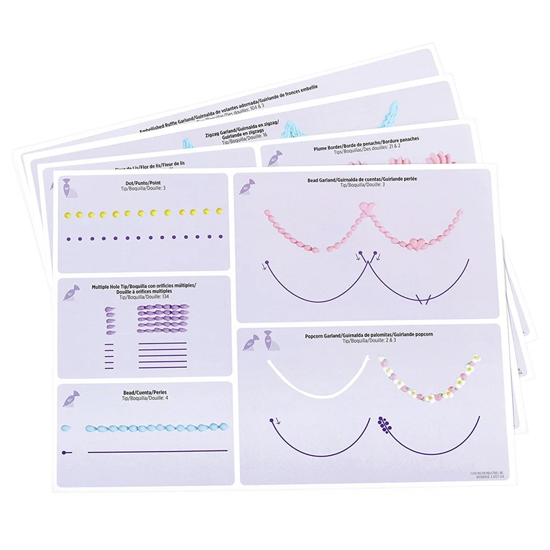 Wilton Cake Decorating Tips Chart