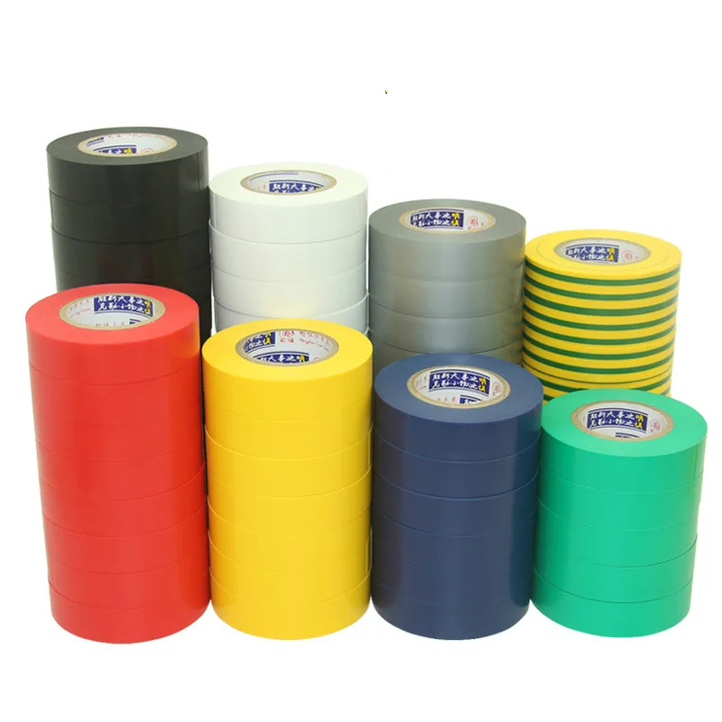 

Electrical Tape Insulation Tape PVC Waterproof Tape Electrical Adhesive Bandwidth 18mm Length 18 Meters