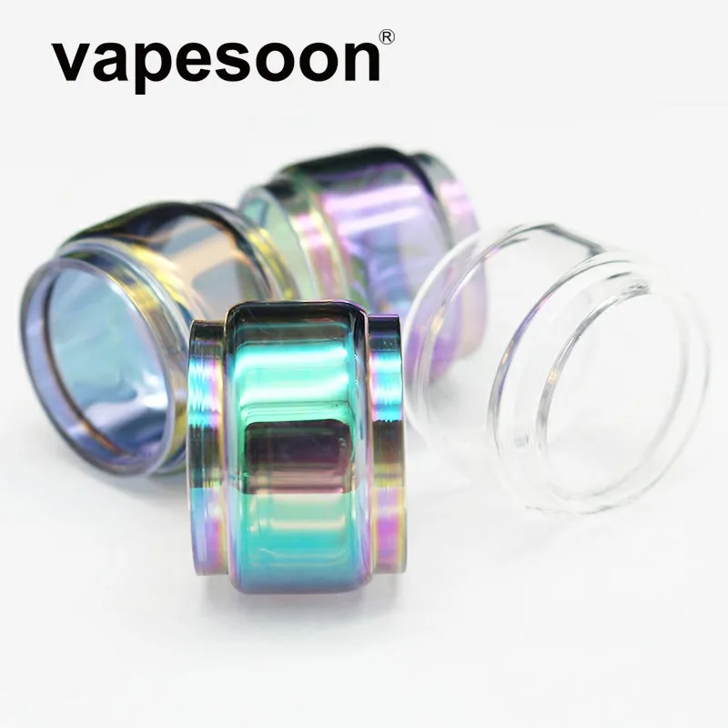 

Authentic VapeSoon Rainbow Clear Replacement Pyrex Glass Tube For Falcon Tank Atomizer Fast Shipping
