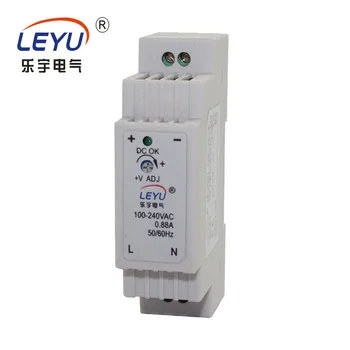 

DIN RAIL Economic easy installation 15W power supply LEYU DR-15-12 single output 12V 1.25A Switching Power Supply