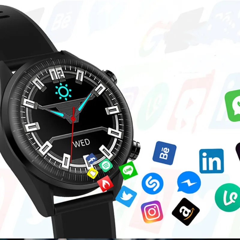 Смарт-часы KingWear KC05 Pro 4G Android 7,1 MTK6739 четырехъядерный телефон часы 3 ГБ ОЗУ 32 Гб ПЗУ gps 8 Мп камера IP67 спортивные умные часы