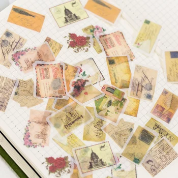 

Retro Style Stickers 40pcs/pack Stationery Stickers for Decoration DIY Album Planner Diary Stickers