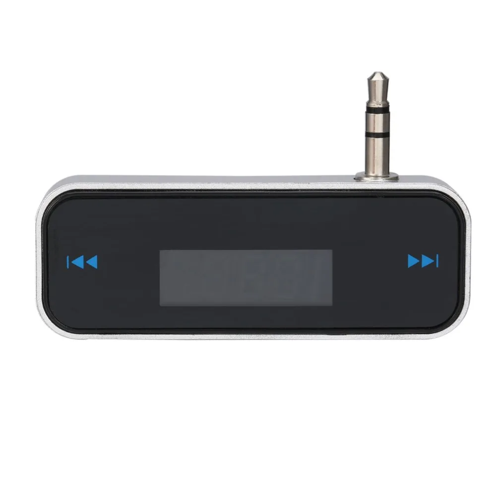 Wireless 3.5mm Wireless 3.5mm Car LCD Display FM Transmitter Cable For iPhone 4S 5S for ipod Touch LED display&audio cable