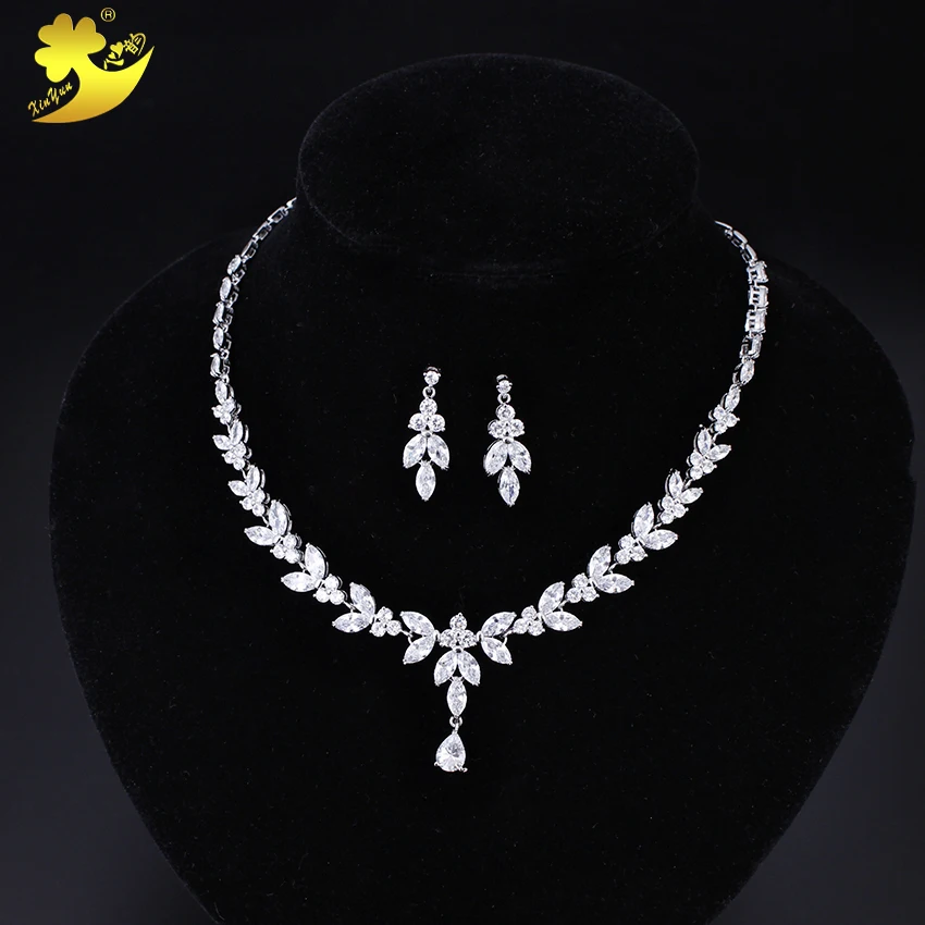 

Xinyun Wedding Necklace With Women Accessories Sparking Zircon Sieraden Comunion Decoracion Women Necklace