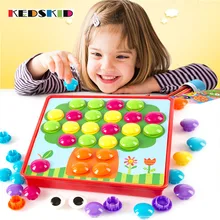 3D Паззлы Игрушечные лошадки для детей композитный пазл Творческая мозаика гриб ногтей комплект развивающие Игрушечные лошадки и пуговицы Книги по искусству детские игрушки