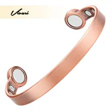 Vivari-bracelet mangétique en cuivre pur, manchettes de thérapie, bijoux de couleur Antique, bracelet Goss, 100%