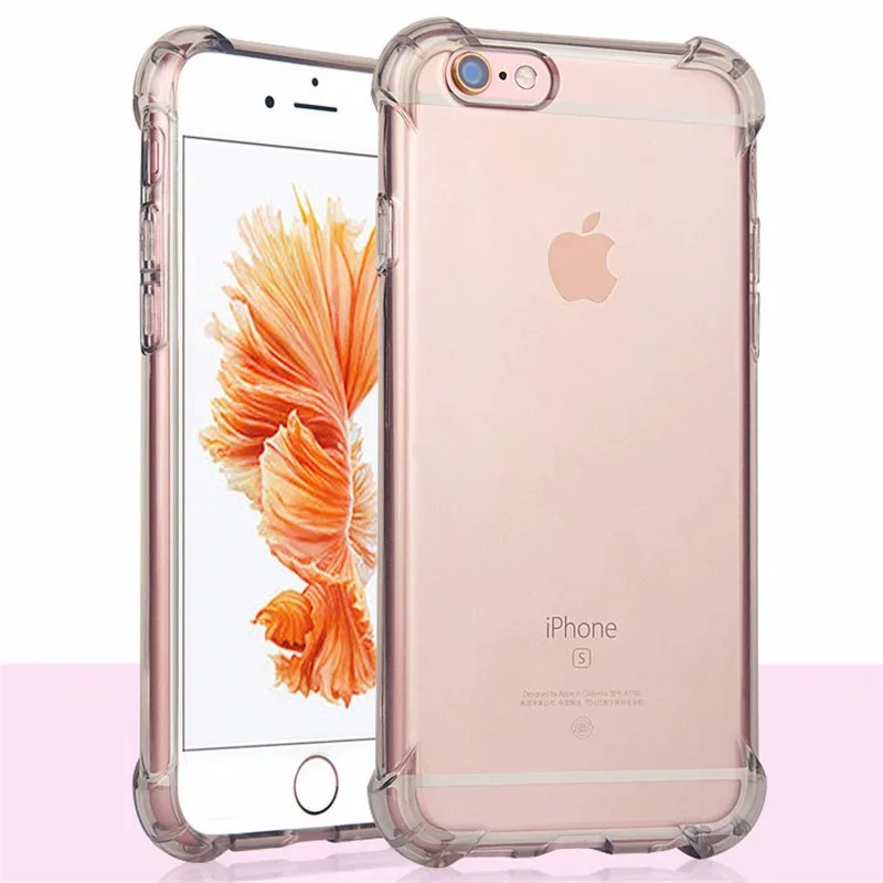 Shock Proof Case for iPhone 8 7 6 6s Plus X Transparent