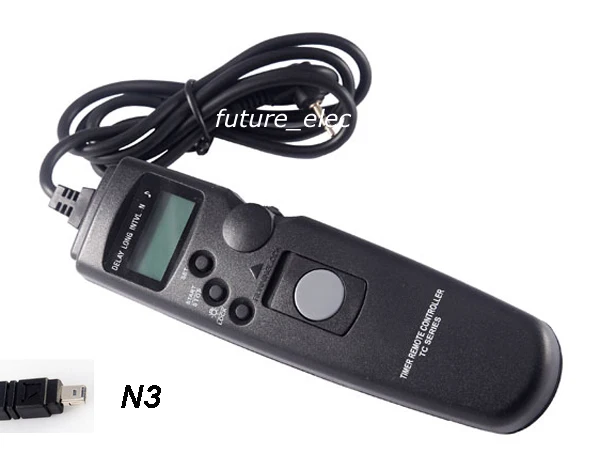 

N3 Timer Remote Control Shutter Release Cord for Nikon D600 D90 D3100 D3200 D5000 D5100 D5200 D7000 D7100 DSLR Camera as MC-DC2