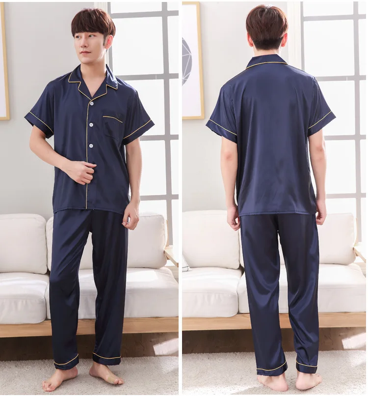 BZEL/пижамные комплекты с короткими рукавами Летняя одежда для сна Повседневная - Фото №1