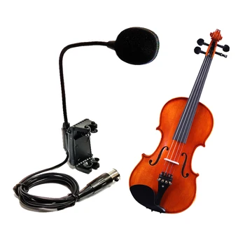 

acoustic violin fiddle gooseneck 4 3 pin mini XLR 3.5mm condenser mic microphone for bodypack transmitter
