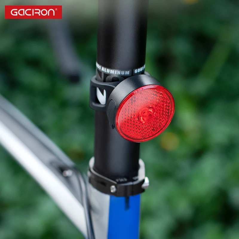 Flash Deal GACIRON Waterproof Bike Tail Light Smart Warning Light USB Rechargeable MTB Road Bike Safety Riding LED Lamp Cycling Accessories 3