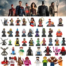 Venda Mulher Maravilha Super-heróis Marvel Guardians Of the Galaxy Batman LEGOINGLY DC Blocos de Construção Vingadores Brinquedos Figuras bk20