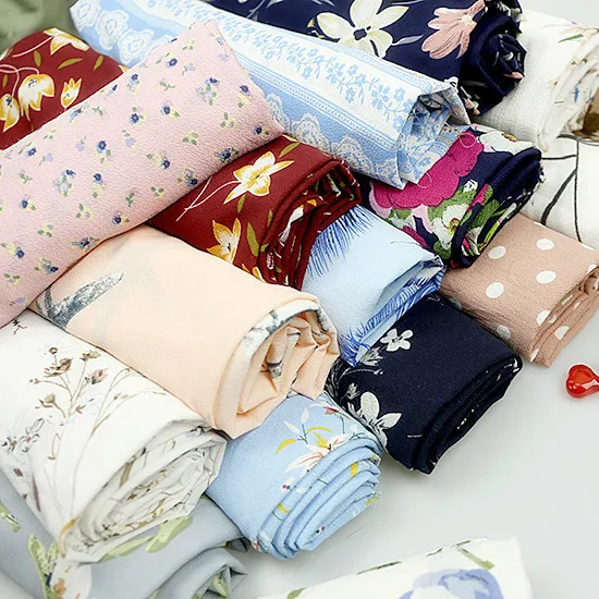 

Paris beads chiffon fabric Impervious printed chiffon Costume dress spring and summer fashion fabric DIY material wholesale