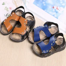 Летняя одежда для маленьких мальчиков обувь мальчика сандалии От 2 до 16 лет обуви Дети Летняя обувь детские сандалии горячая Распродажа 7164