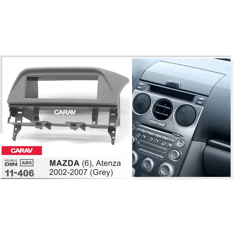 1 Din радио фасции Для MAZDA(6) Atenza 2002-2007 DVD стерео панель тире крепление CARAV 11-406