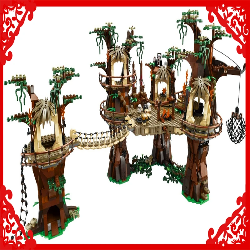 

LEPIN 05047 Star Wars Ewok Village Figure Building Block Compatible Legoe 1990Pcs Toys For Children