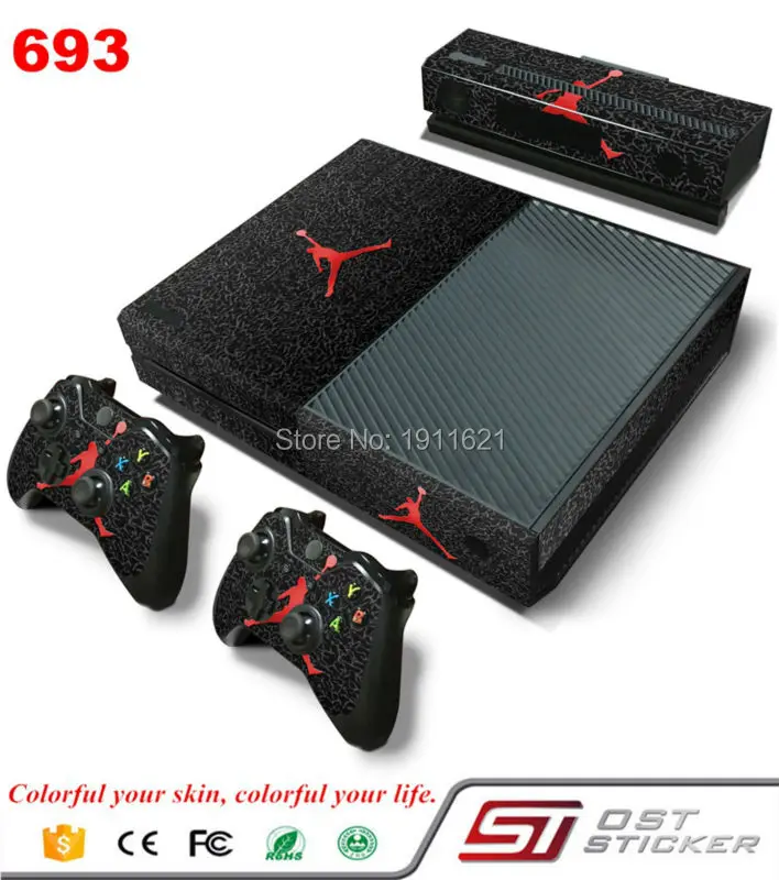 

OSTSTICKER Basketball Player Vinyl Decal Skins Sticker For Microsoft Xbox One Console 4 and 2 Controllers Skins Cover