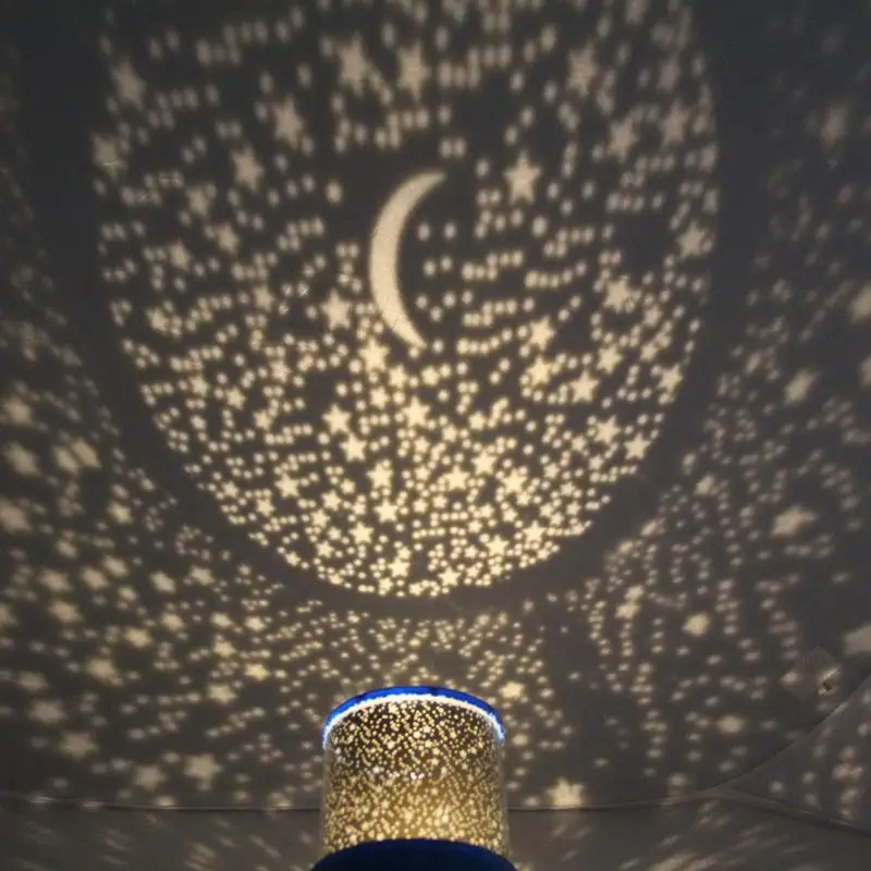 LED نجوم السماء مصباح إسقاط LED ليلة كشاف ضوئي Luminaria القمر الجدة الجدول بطارية مصباح USB ضوء للأطفال