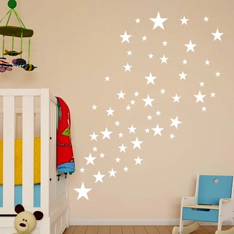 Various Size Stars Wall Art Vinyl Decal Stickers Kid Nursery Bedroom Decoration