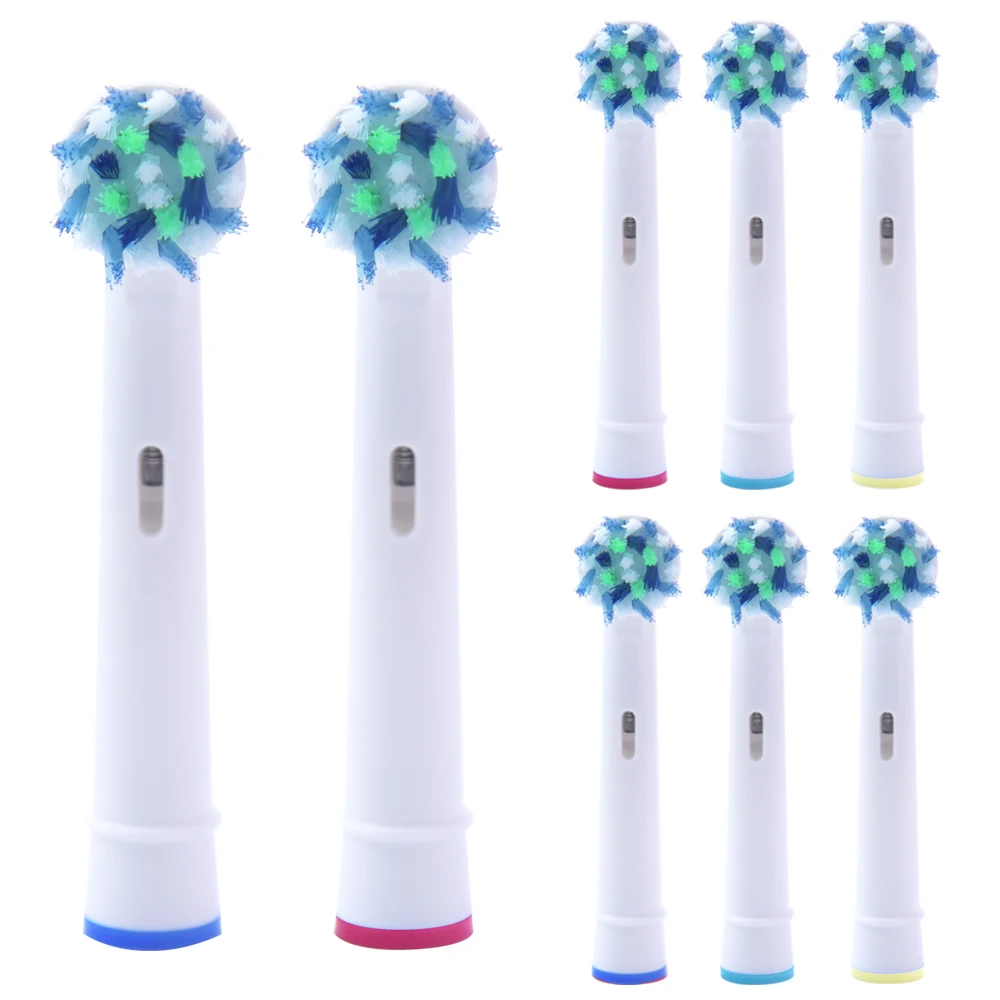 

8 PCS Replacement Cross Toothbrush Heads for Oral B Toothbrush Heads Compatible with Oral B Braun Toothbrush