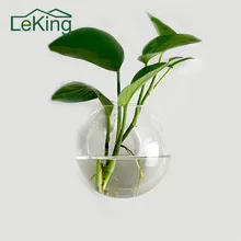 2 шт. креативный подвесной цветочный горшок стеклянная ваза-шар террариум настенный аквариум аквариумный контейнер домашний декор для сада