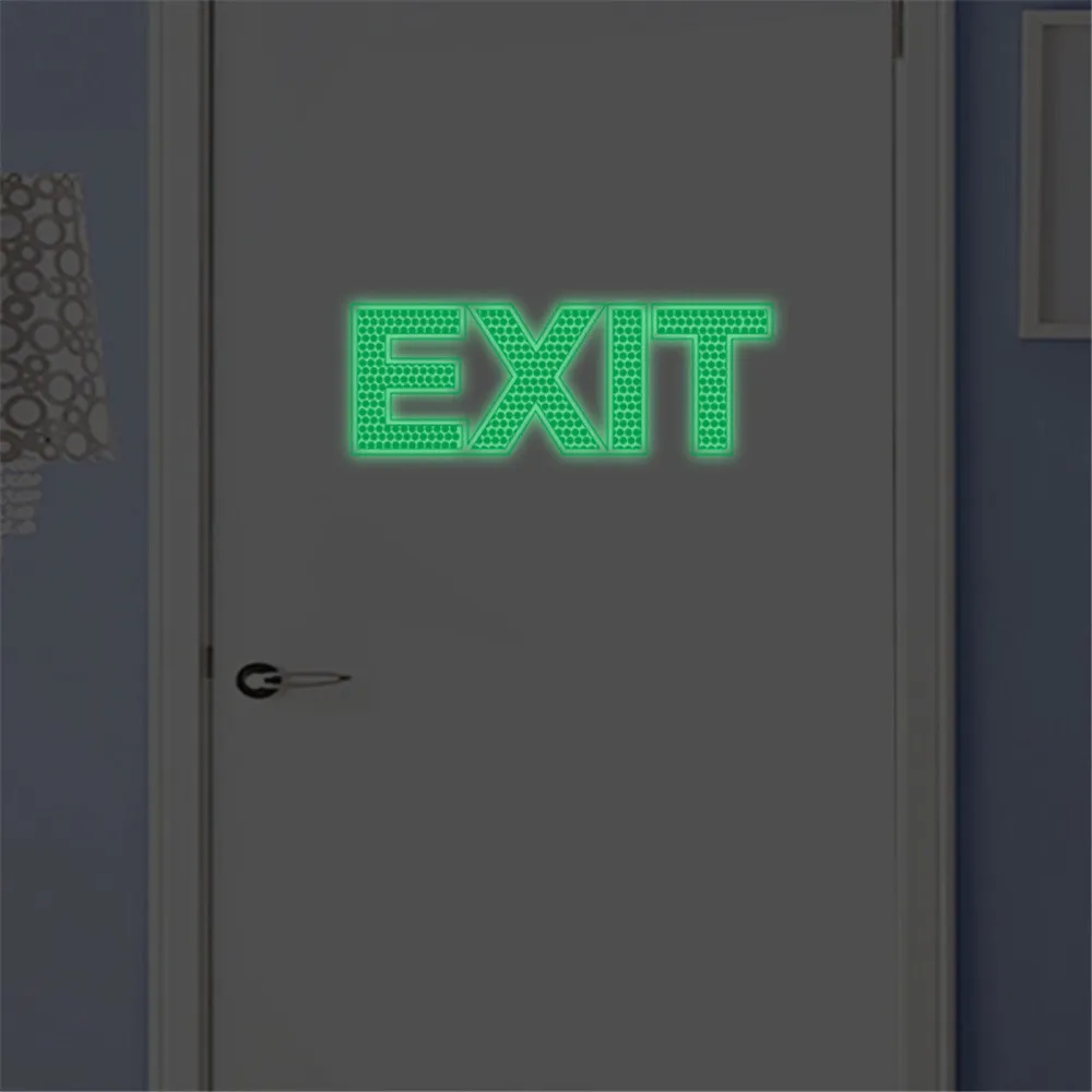 

Exit Wall stickers DIY Family Home Wall Sticker Removable Mural Decals Vinyl Art Room Decor glow in the dark wallpapers 2019